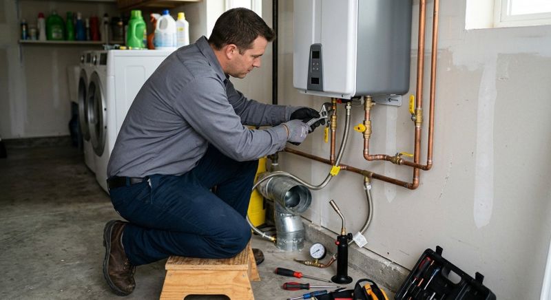 Gas Heater Installation project example